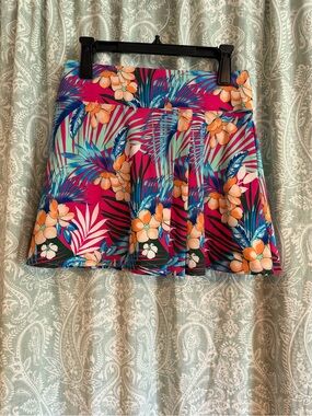 Tommy Bahama Pink Tropical Floral Athletic Skirt
